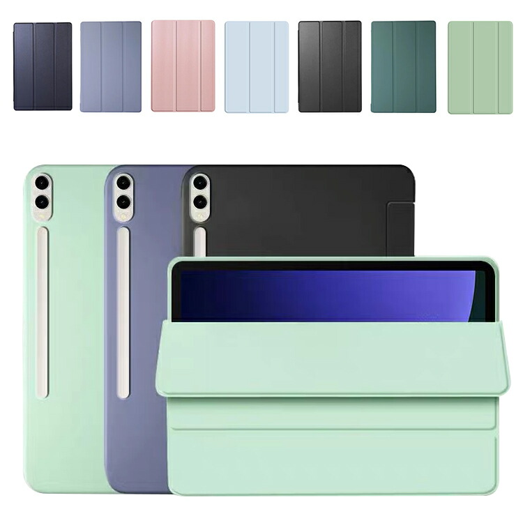 Galaxy Tab S10+ �P�[�X 12.4�C���` �蒠�^ �J�o�[ �I�[�g�X���[�v �@�\�t�� �V���R�� �\�t�g�P�[�X �y�����[ Samsung �T���X�� �M�����N�V�[ �^�uS10+