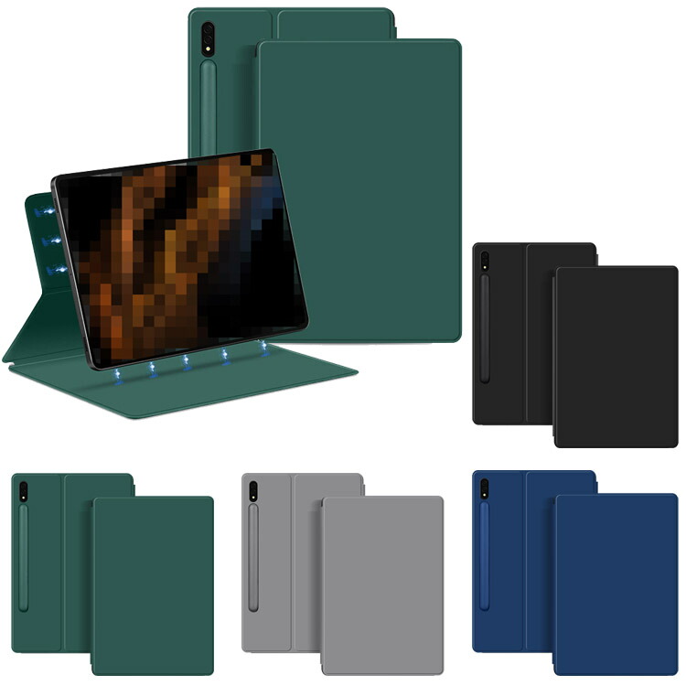 Galaxy Tab S10+ �P�[�X 12.4�C���` �蒠�^�J�o�[ �I�[�g�X���[�v �@�\�t�� �蒠�^ PU���U�[ Samsung �T���X�� �M�����N�V�[ �^�uS10+ �Ռ��z��