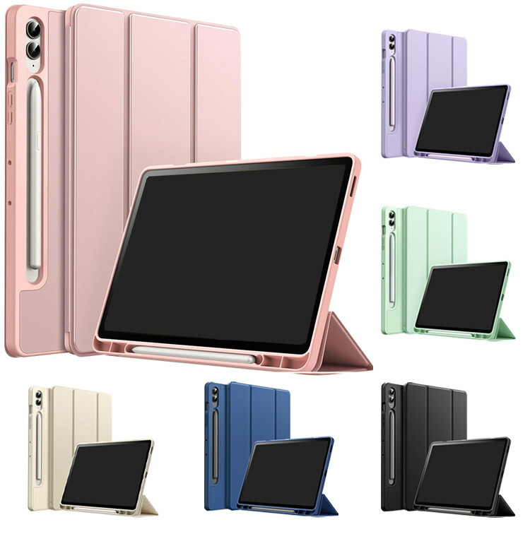 Galaxy Tab S10+ �P�[�X 12.4�C���` �蒠�^�J�o�[ �I�[�g�X���[�v �@�\�t�� �蒠�^ PU���U�[ Samsung �T���X�� �M�����N�V�[ �^�uS10+ �Ռ��z��