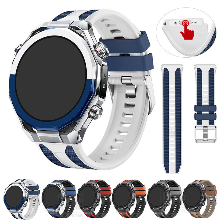 HUAWEI WATCH Ultimate 2 �o���h �x���g �V���R�� �o���h�� 22mm �������X�g�o���h/�����o���h/�����x���g �X�}�[�g�E�H�b�`�p���X�g�o���h