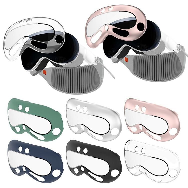 Apple Vision Pro �P�[�X �ϏՌ� �J�o�[ ���b�L �v���X�`�b�N �����K���X�i�K���X�t�B�����j�t�� �t�B������� �n�[�h�P�[�X �P�F/�N���A �A�b�v�� VR / AR