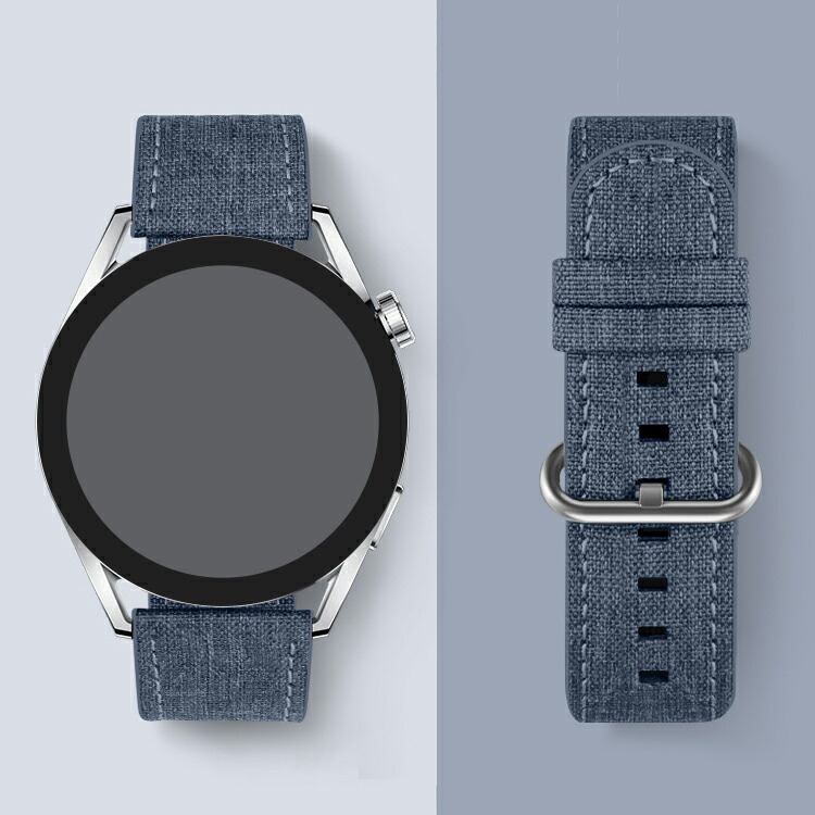 Galaxy Watch 6 6 Classic スマートウォッチ HUAWEI WATCH GT 3 Pro バンド ベルト ナイロン キャンバス バンド幅 20mm 22mm｜it-donya｜03