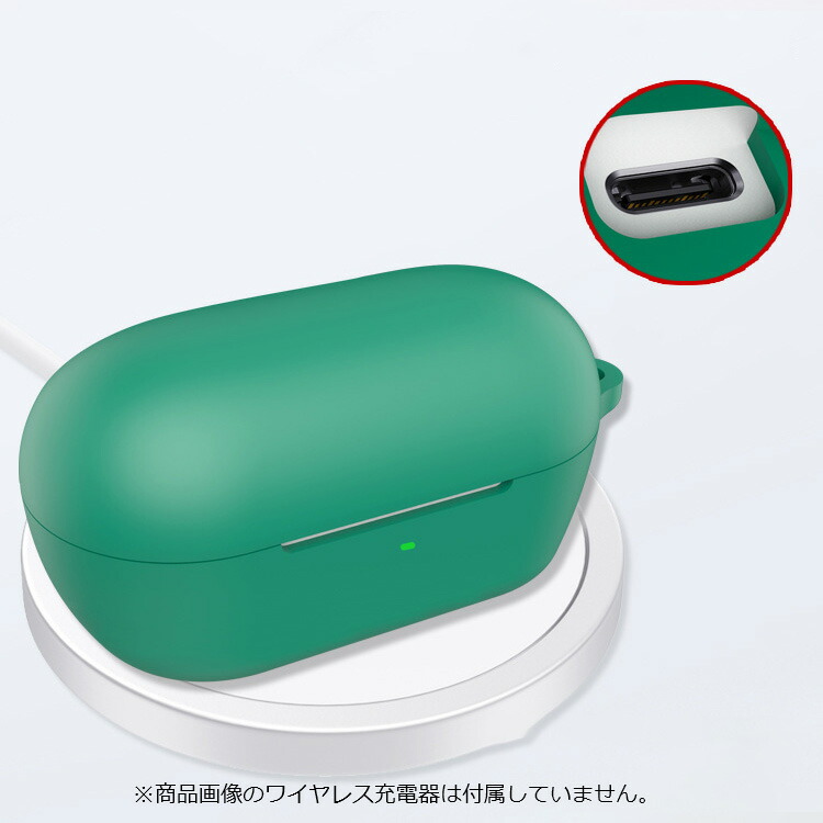 WF-C710N ケース シリコン シンプル 紐 ストラップ付き 保護カバー