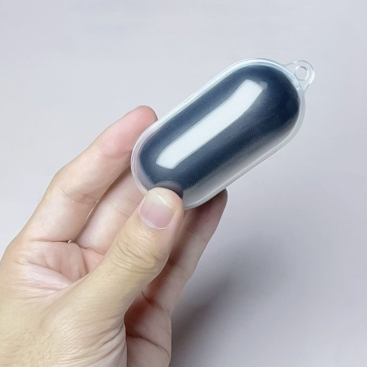 WF-C710N クリアケース クリア 透明 TPU シンプル カラビナ付き 保護