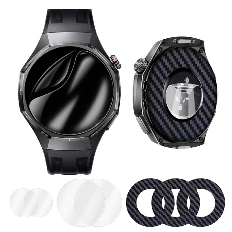 HUAWEI WATCH GT 6 �o�b�N�t�B����+ �t���ی�t�B���� + �Z���T�[�ی�t�B���� 1�Z�b�g ���v7���� GT 6 Pro 41mm / 46mm �w�ʕی�t�B���� �J�[�{����