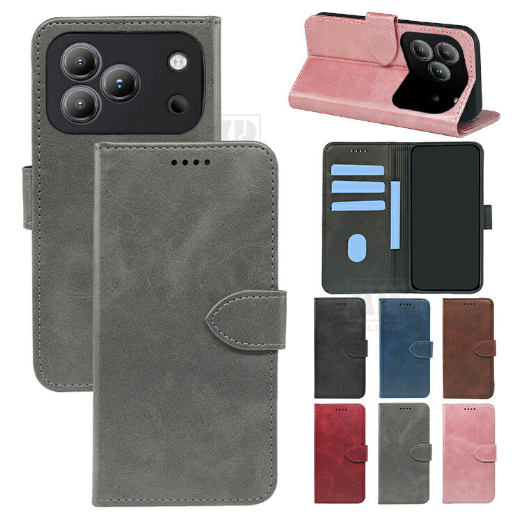 Insta Blackview WAVE 7C�Ή� �P�[�X �蒠�^ �J�o�[ PU���U�[ �蒠�^PU���U�[�P�[�X �X�^���h�@�\ �J�[�h���[ �u���b�N�r���[ �A���h���C�h ����������