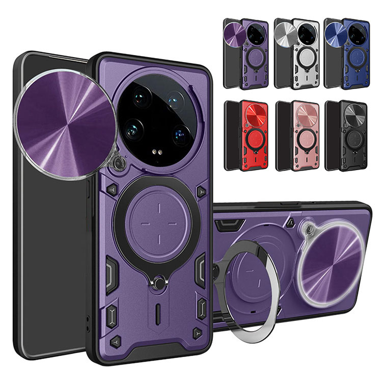 Xiaomi 14 Ultra ケース 耐衝撃カバー 一体型リング付き カメラレンズ