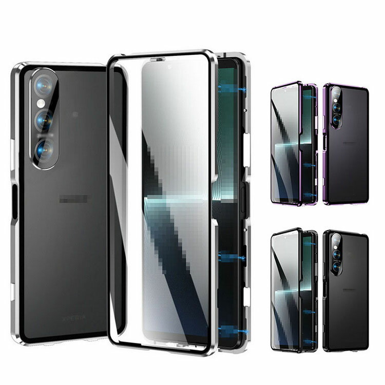 Xperia 1 VI バンパー 10 ケース 全面保護 カバー アルミバンパー
