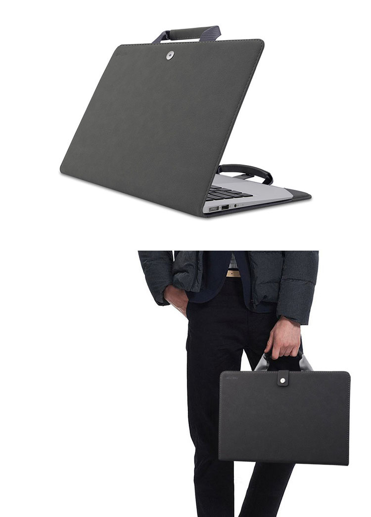 HUAWEI MateBook X Pro (2020モデル) 13.9インチ ケース/カバー PUレザー 手帳型レザー 手提げかばん 電源収納ポーチ付き ファーウェイメイトブックX プロ｜it-donya｜03