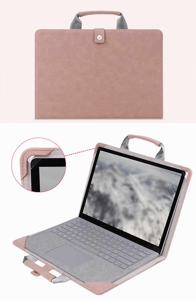 HUAWEI MateBook X Pro (2020モデル) 13.9インチ ケース/カバー PUレザー 手帳型レザー 手提げかばん 電源収納ポーチ付き ファーウェイメイトブックX プロ｜it-donya｜05