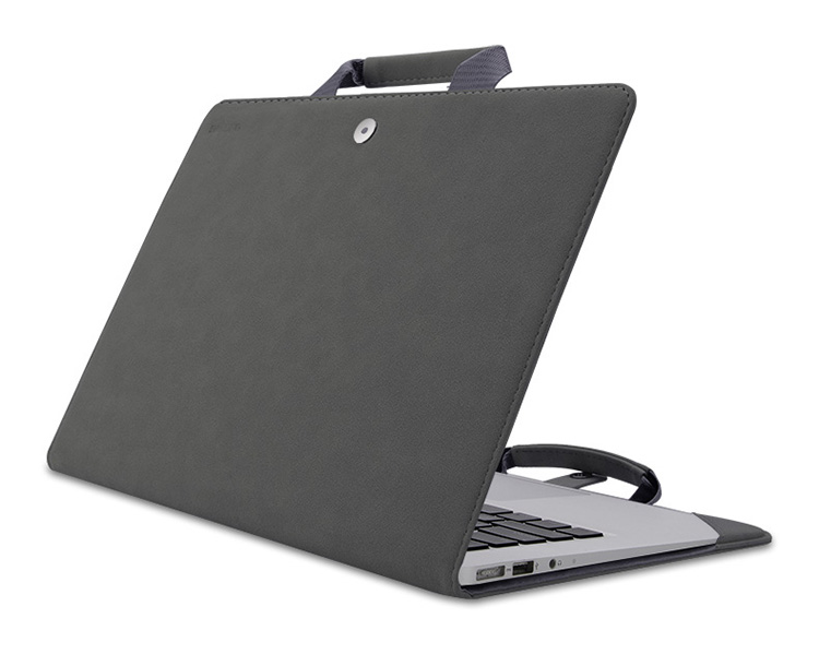 HUAWEI MateBook X Pro (2020モデル) 13.9インチ ケース/カバー PUレザー 手帳型レザー 手提げかばん 電源収納ポーチ付き ファーウェイメイトブックX プロ｜it-donya｜06