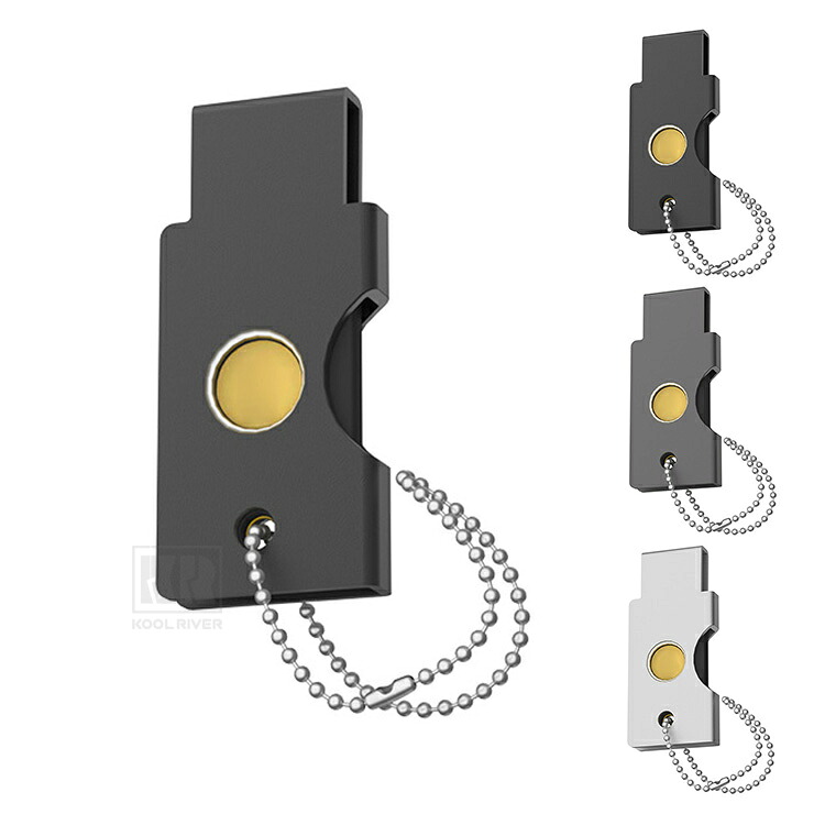 YubiKey 5�p/5C NFC�p �P�[�X �o���p�[ �J�o�[ �A���~ �`�F�[���X�g���b�v�t�� �ی�P�[�X