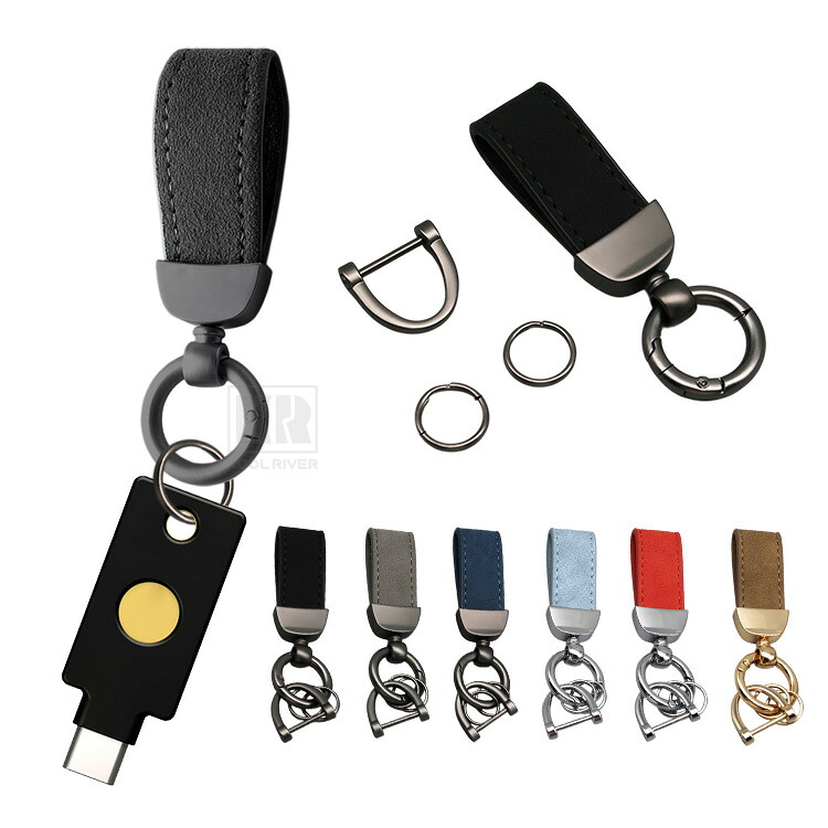 YubiKey 5/5C NFC�p �L�[�z���_�[ �������O �J���r�i�t�� �A���~+PU���U�[