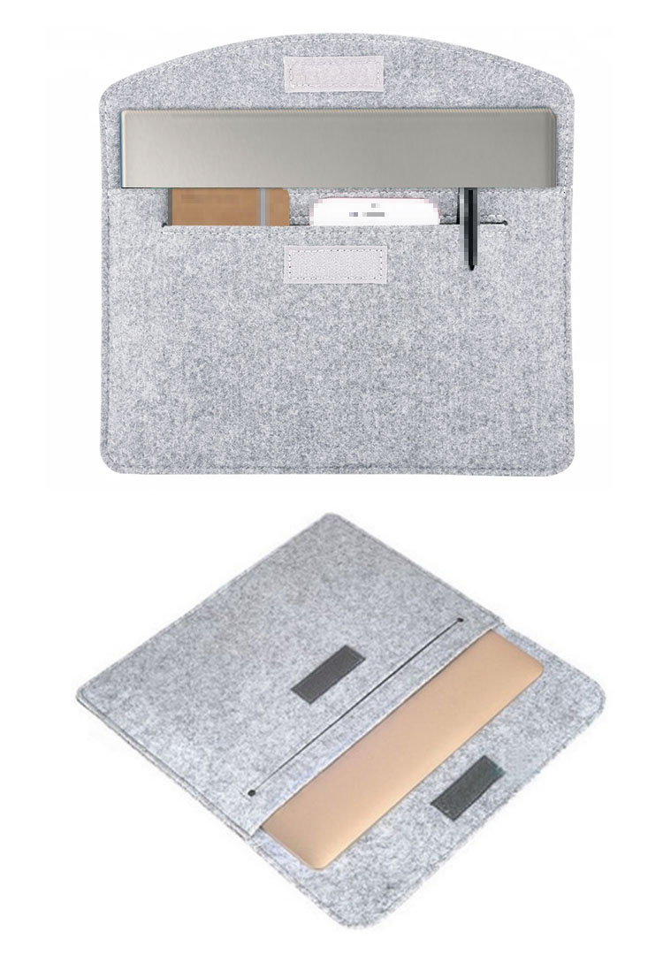 Lenovo Yoga Tab 13 (ZA8E0008JP) 13インチ ケース 電源収納ポーチ付き スリーブ型 セカンドバッグ型 モバイル カバン型 ファブリック フェルト素材｜it-donya｜04