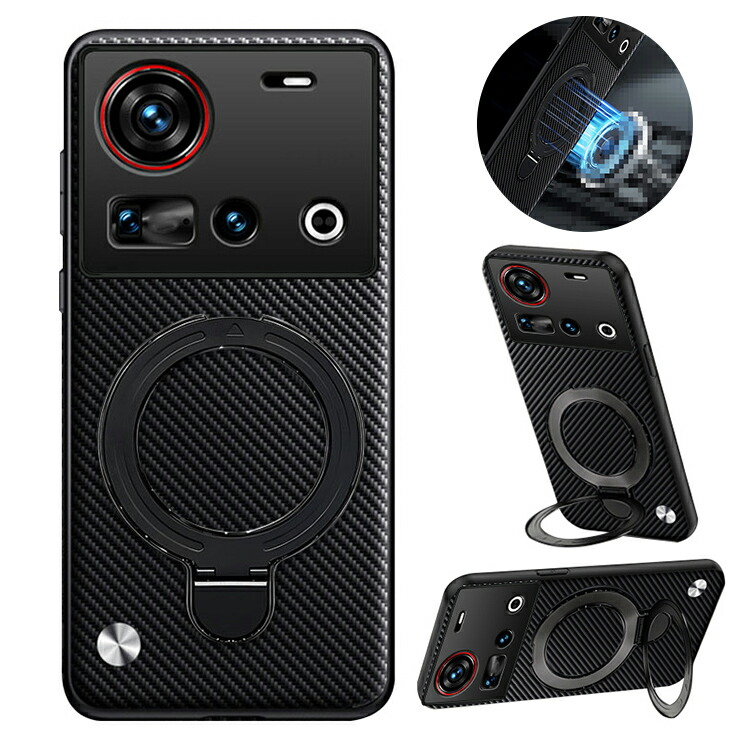 Nubia Z80 Ultra �P�[�X �J�o�[ �J�[�{���� TPU+PU���U�[ �w�ʃP�[�X �����^�X�}�z�����O�t�� �X�g���b�v��  ���킢�� ���f�B�[�X ZTE �k�r�A Z80 �E���g��