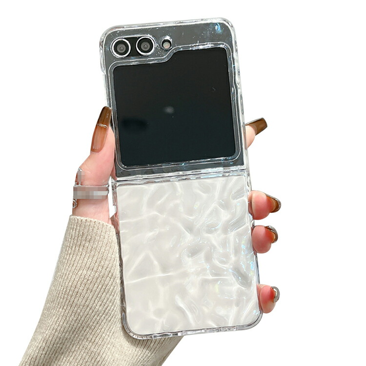 Galaxy Z Flip6 �P�[�X �ϏՌ� �J�o�[ ���� ���킢�� ���炫�� �G���K���g ���f�B�[�X �n�[�h�P�[�X �v���X�`�b�N �X�g���b�v�� Samsung �T���X��