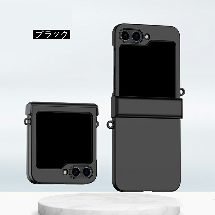 Galaxy Z Flip6 ケース クリア 耐衝撃 カバー 折りたたみ型 クリア 透明 カメラ保護あり プラスチック ハードケース ストラップ穴 Samsung サムスン｜it-donya｜07
