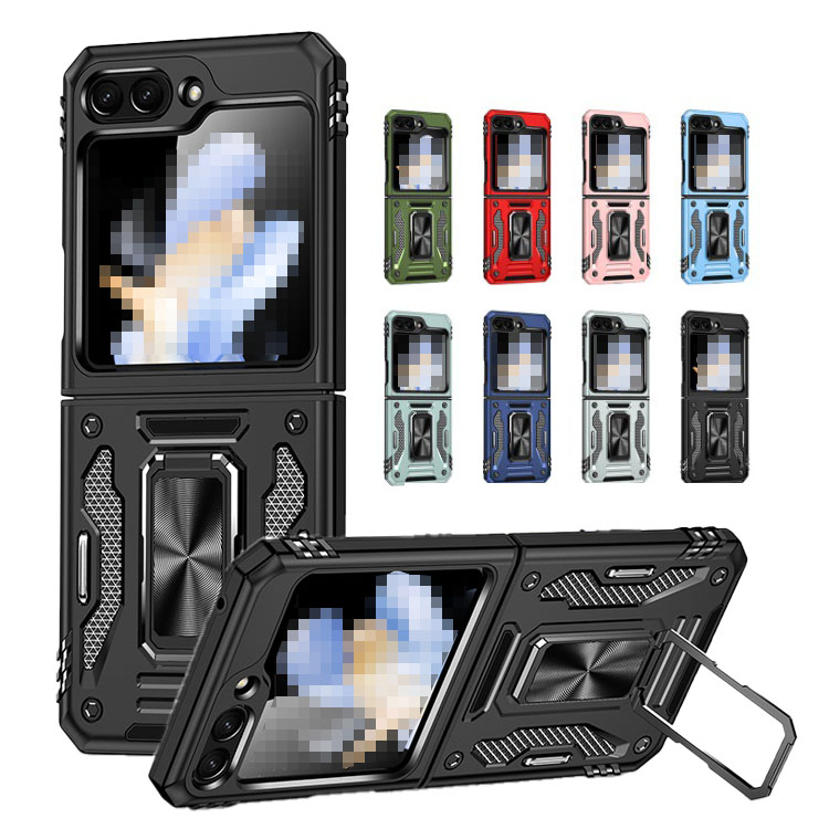 Galaxy Z Flip6 耐衝撃 ケース カバー 折りたたみ型 一体型