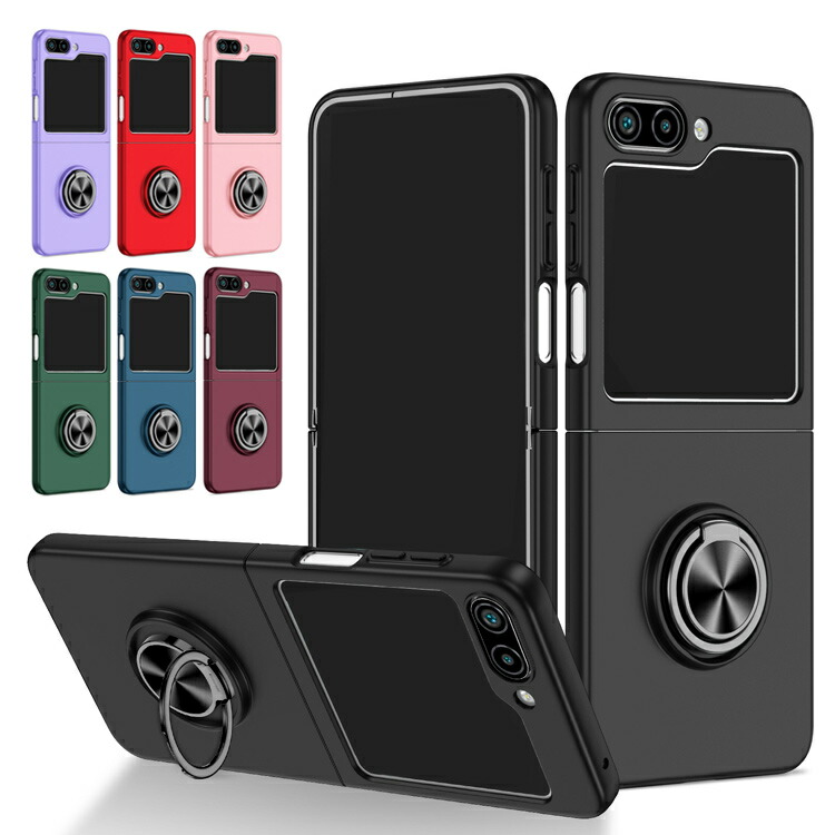 Galaxy Z Flip6 �P�[�X �ϏՌ� �J�o�[ �܂肽���݌^ ��̌^�����O�t�� �V���v�� Samsung �T���X�� �M�����N�V�[ Z �t���b�v6 �ی�P�[�X �A���h���C�h