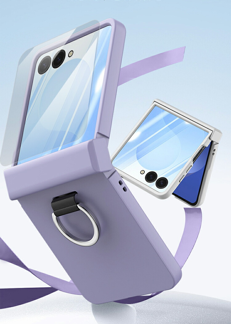 Galaxy Z Flip7 ケース カバー 折りたたみ型 サブディスプレイ