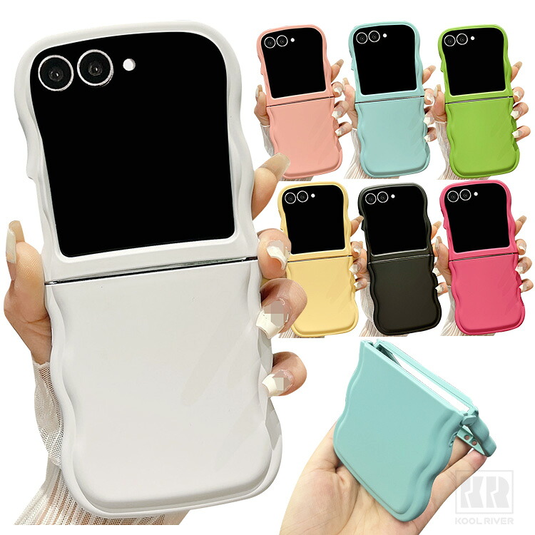 Galaxy Z Flip8 �P�[�X �g�� �J�o�[ �܂肽���݌^ �E�F�[�u �g�^ �Ȃ݂Ȃ� TPU �\�t�g�P�[�X ���� ������ Samsung �T���X�� �M�����N�V�[ Z �t���b�v8