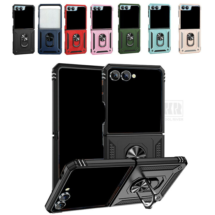 Insta Galaxy Z Flip8�Ή� �ϏՌ� �P�[�X �J�o�[ �܂肽���݌^ ��̌^�����O�t�� �X�^���h�@�\ 2�d�\��  Samsung �T���X�� �M�����N�V�[ Z �t���b�v8