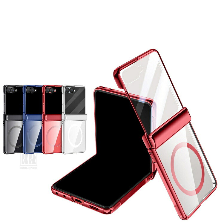 Galaxy Z Flip8 �P�[�X �ϏՌ� ���� �N���A ���b�L �J�o�[ �܂肽���݌^ �n�[�h�P�[�X Qi�[�d ���C�����X�[�d�Ή� Samsung �T���X�� �M�����N�V�[ Z