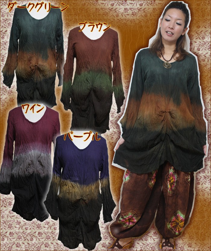 アジアン雑貨・エスニック雑貨のItal Village アジアンファッション ブラウス チュニック