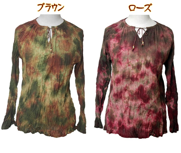 アジアン雑貨・エスニック雑貨のItal Village アジアンファッション エスニックファッション シャツ ブラウス