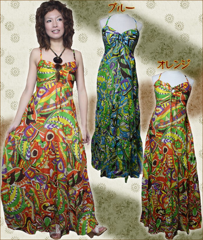 アジアン雑貨・エスニック雑貨のItal Village アジアンスタイル ワンピース チュニック