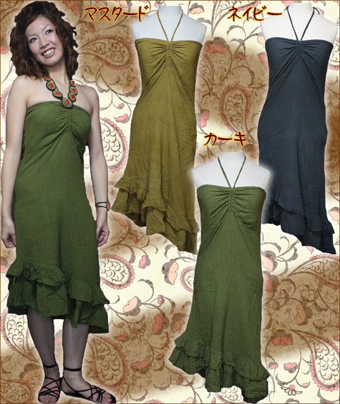 アジアン雑貨・エスニック雑貨のItal Village アジアンスタイル ワンピース チュニック