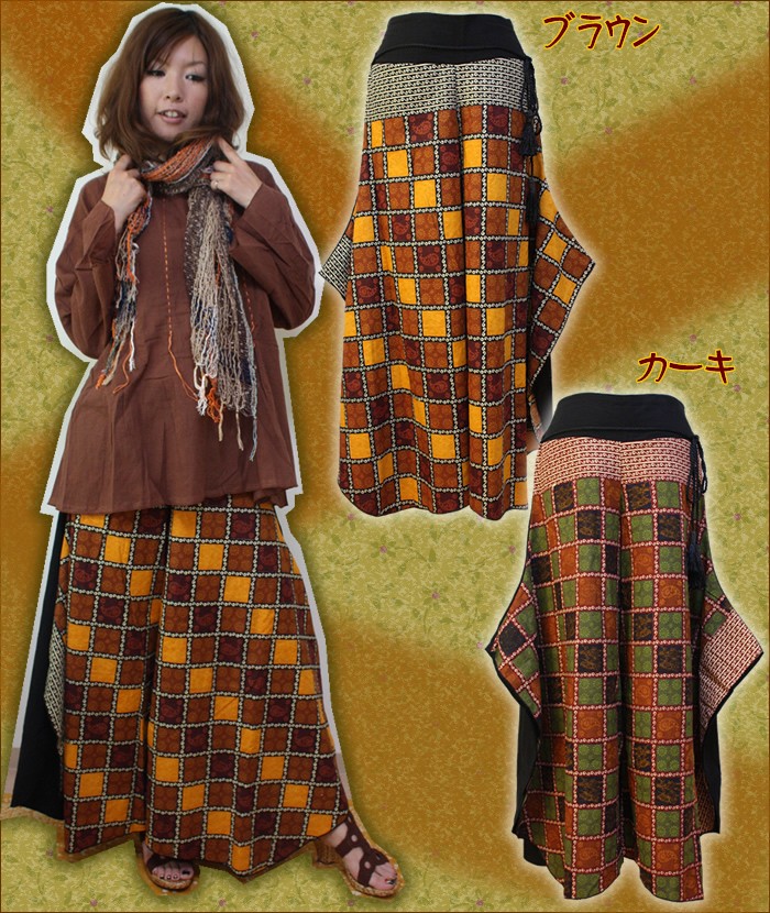 アジアンファッション・エスニック雑貨のItal Village アジアンファッション パンツ ワイドパンツ