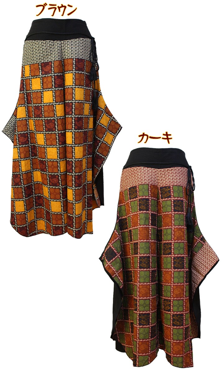 アジアン雑貨・エスニック雑貨のItal Village アジアンファッション ワイドパンツ パンツ