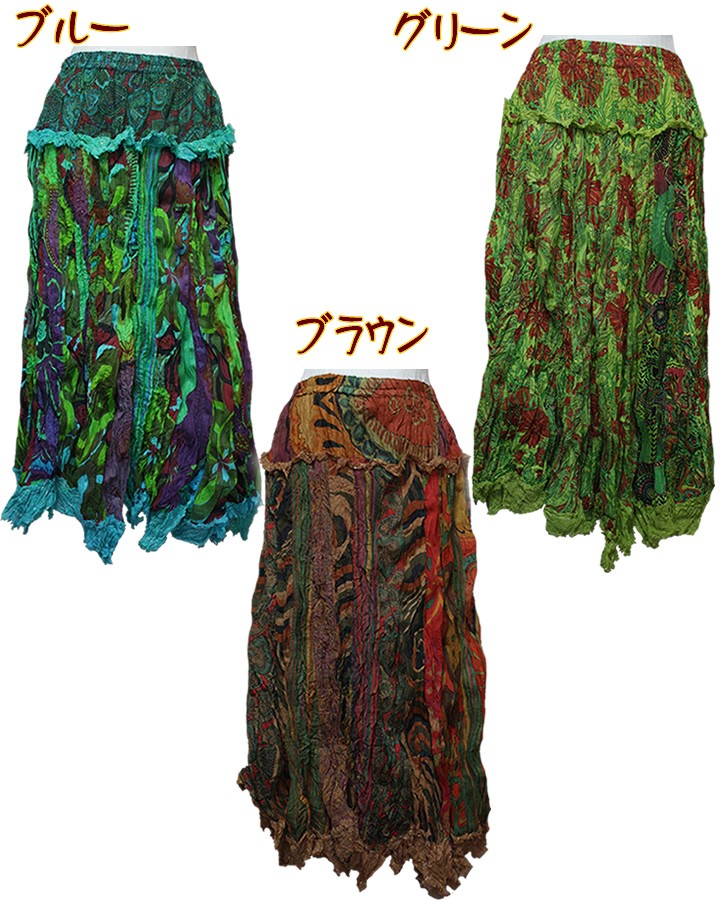 アジアン雑貨・エスニック雑貨のItal Village アジアンスタイル スカート