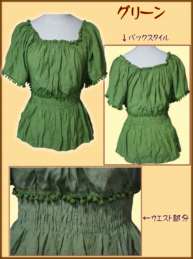 アジアン雑貨・エスニック雑貨のItal Village アジアンスタイル ブラウス