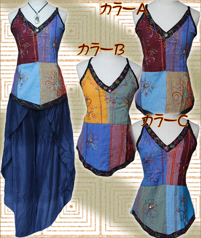 アジアン雑貨・エスニック雑貨のItal Village アジアンスタイル レディースキャミソール