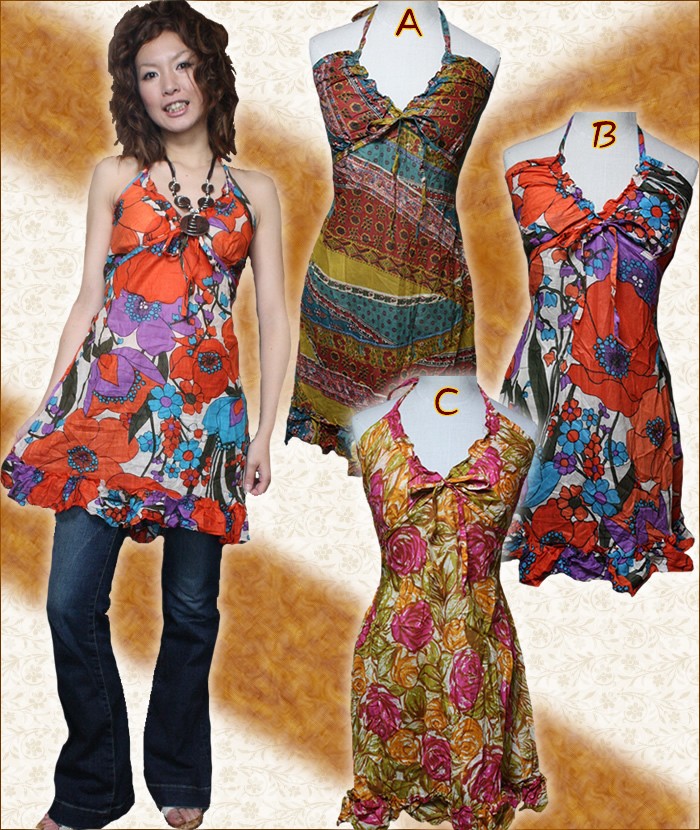 アジアン雑貨・エスニック雑貨のItal Village アジアンスタイル ワンピース チュニック