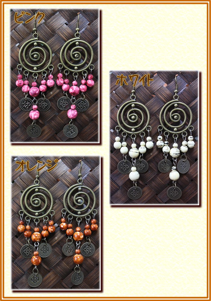 アジアン雑貨・エスニックファッションのItal Village アジアンファッション ピアス