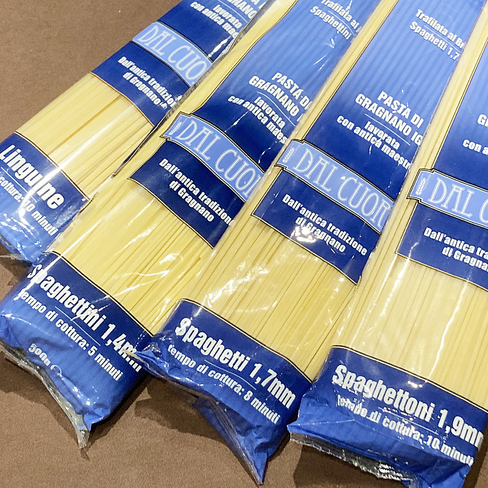 ダル クオーレ パスタ 全4種類 セット イタリア産 ロングパスタ 食べ比べ