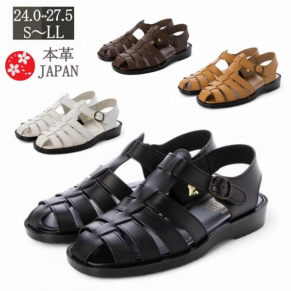 新作 サンダル メンズ 日本製 本革 ドライビング 徳島レザー メッシュ