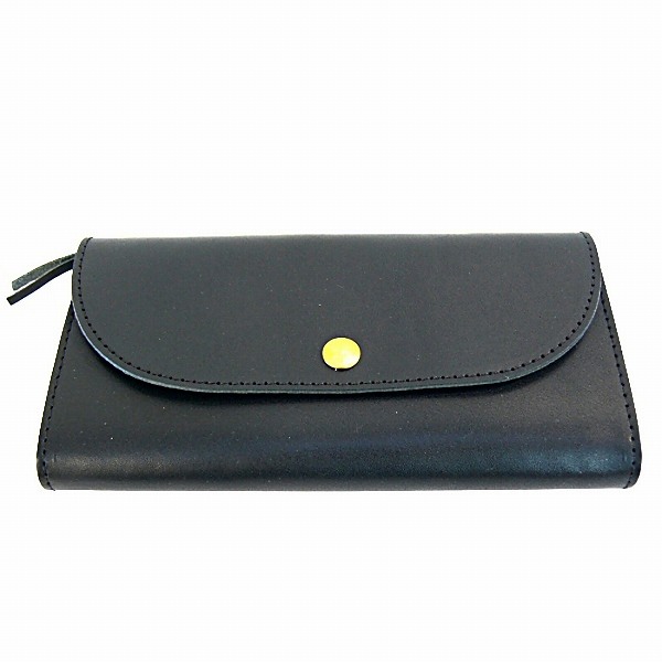 栃木 レザー フラップ 財布 サイフ ロングウォレット 長財布 日本製 本