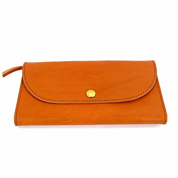 栃木 レザー フラップ 財布 サイフ ロングウォレット 長財布 日本製 本