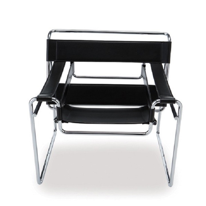 ワシリーチェア イタリア製 ブラックレザー 本革 刻印なし Y1808 ワシリーチェア イタリア製 ブラックレザー 本革 刻印なし Y1808