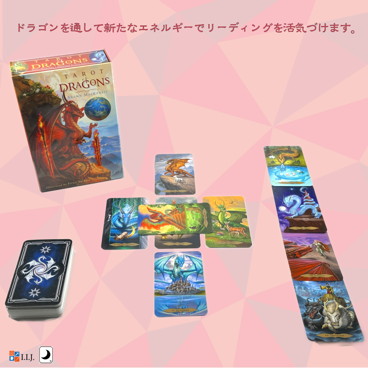 タロットカード ウェイト版 78枚 タロット占い タロット・オブ・ドラゴン Tarot of Dragons 日本語解説書付き 正規品｜item-island-jp2｜05