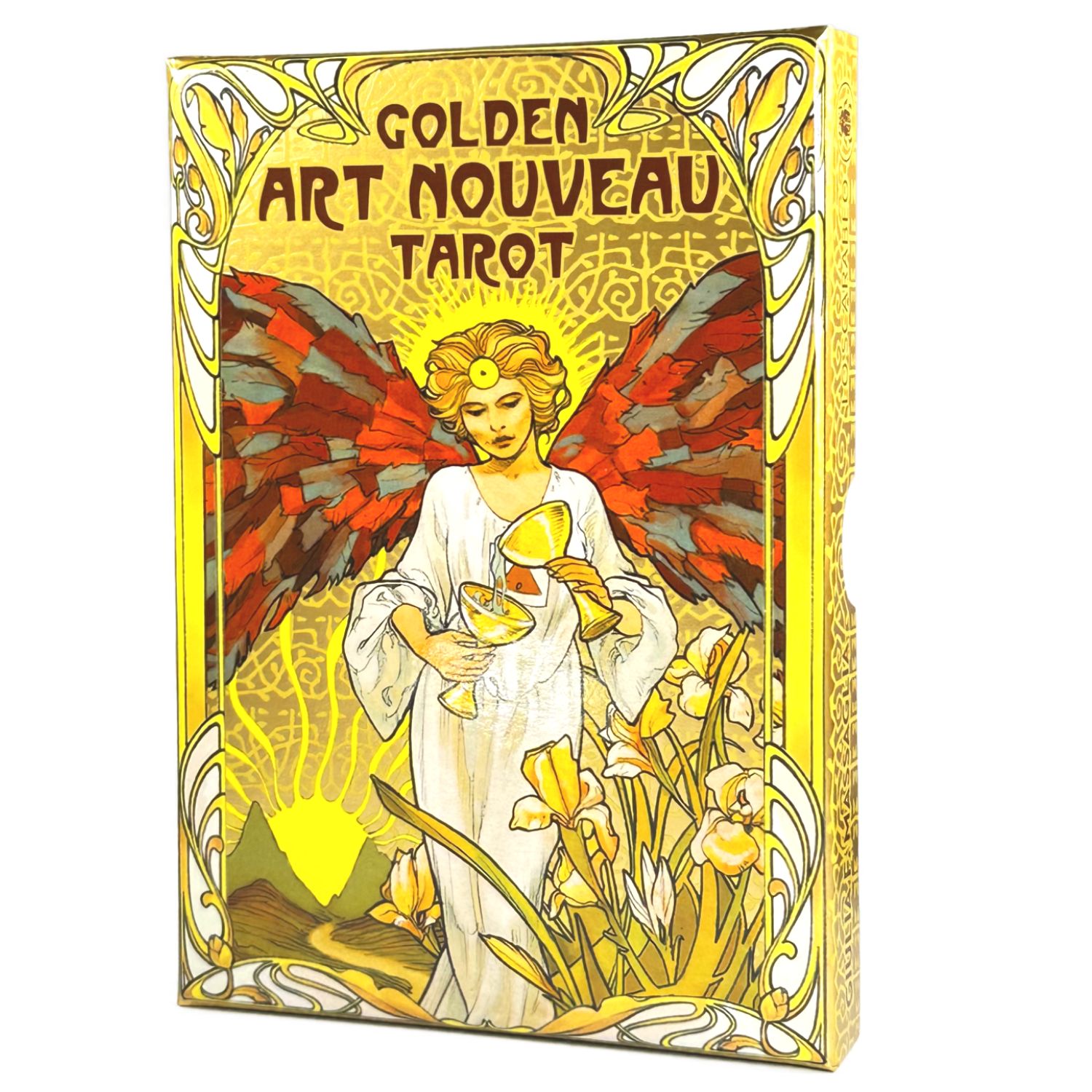 タロットカード タロット占い 大判サイズ ゴールデン アールヌーボー タロット 大アルカナ 22枚 Golden Art Nouveau Tarot  Major 日本語解説書付き 正規品