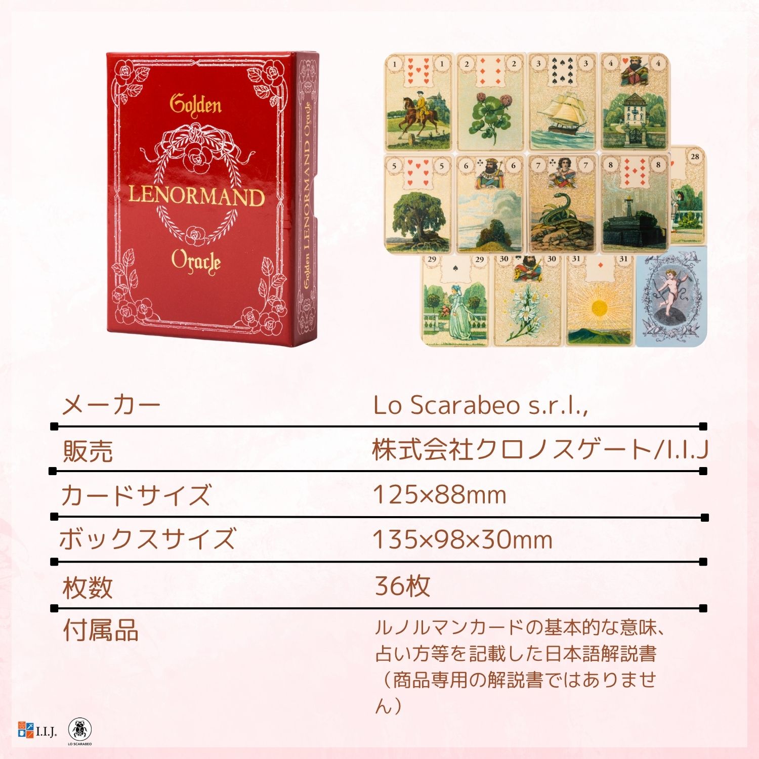 ゴールデン ルノルマン オラクルカード Golden Lenormand Oracle 占い