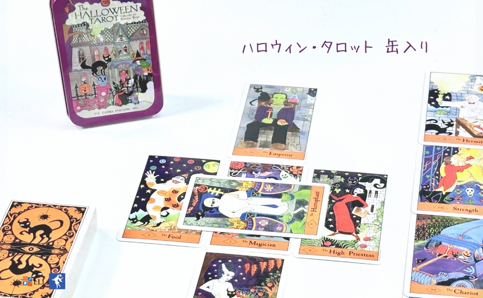 ハロウィン・タロット 缶入り Halloween Tarot in a Tin タロット