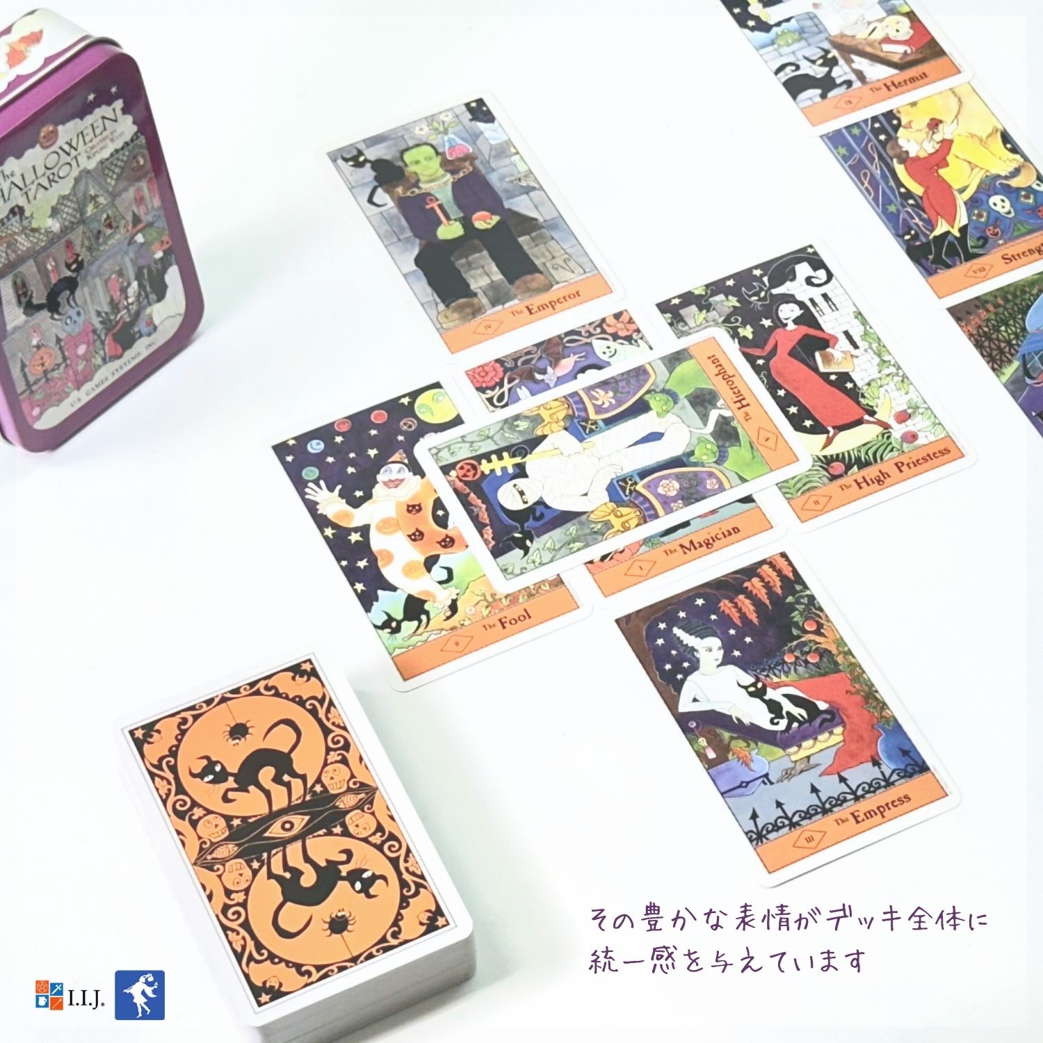 ハロウィン・タロット 缶入り Hallowee...の詳細画像4