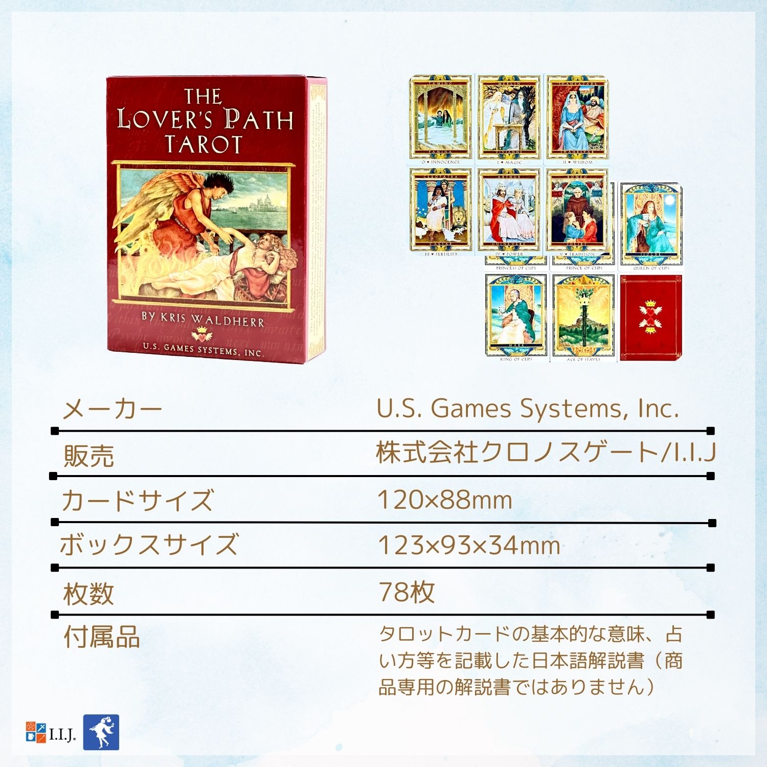 THE LOVERS' TAROT 78枚セット 恋人たちのタロットデッキ | 78枚のピンク