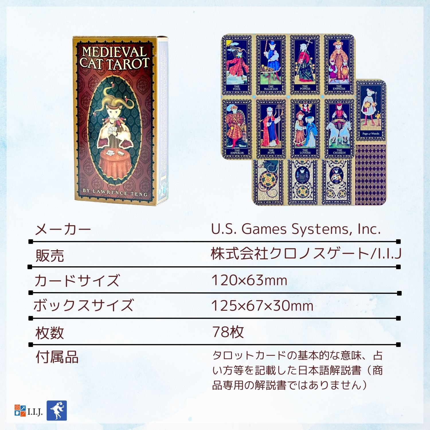 メディバル・キャット・タロット Medieval Cat Tarot タロットカード